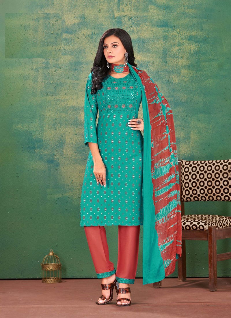 Kinti Sabhyata Vol 5 Embroidery Readymade Suits Catalog
